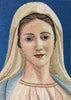 Mosaic Art - Majectic Virgin Mary Portrait