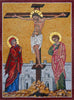 Icono de mosaico - Crucifixión de Jesús