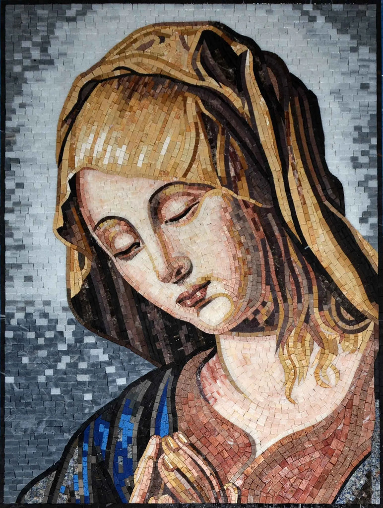 Ícone Mosaico - Virgem Maria