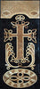 Mosaic Mural- Warm Christian Cross