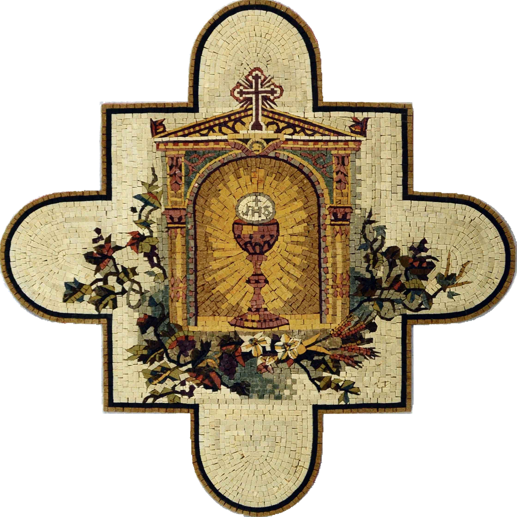 Motivo a mosaico - Croce Chiesa