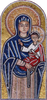 Reprodução em mosaico de uma iconografia em mosaico religioso