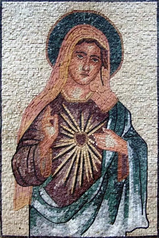 Mère de Dieu mosaïque murale