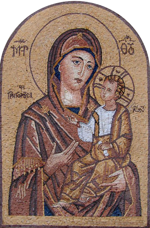 Madre de Jesús Mosaico Cristiano