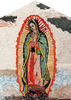 Arte de mosaico de mármol de Nuestra Señora de Guadalupe