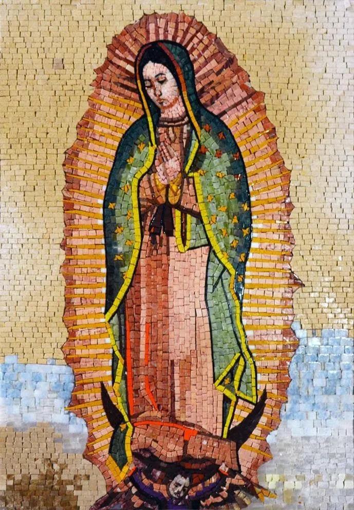Nostra Signora di Guadalupe Arte del mosaico in marmo