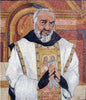 Portrait en mosaïque de Padre Pio