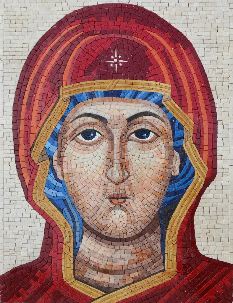 Icono de mosaico de Panagia - Virgen María