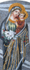 Mural Mosaico Religioso - Jesús y María