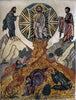 Reprodução em mosaico religioso de Jesus