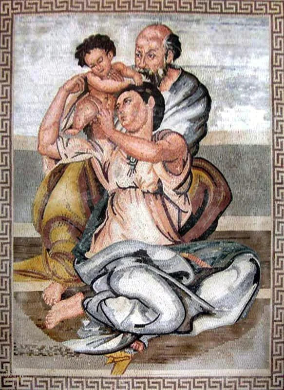 Arte mural religiosa de mosaicos
