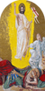 Icône de la mosaïque de la résurrection de Jésus