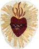 Design de Arte em Mosaico de Mármore Sagrado Coração