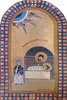 Saint Joseph Virgin Mary and Jesus Mosaic