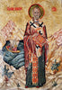 Icono de mosaico de mármol y vidrio de San Nicolás