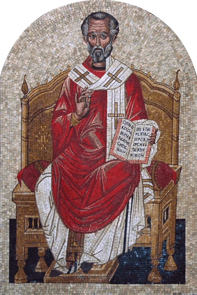 Icônes de la mosaïque de Saint Nicolas