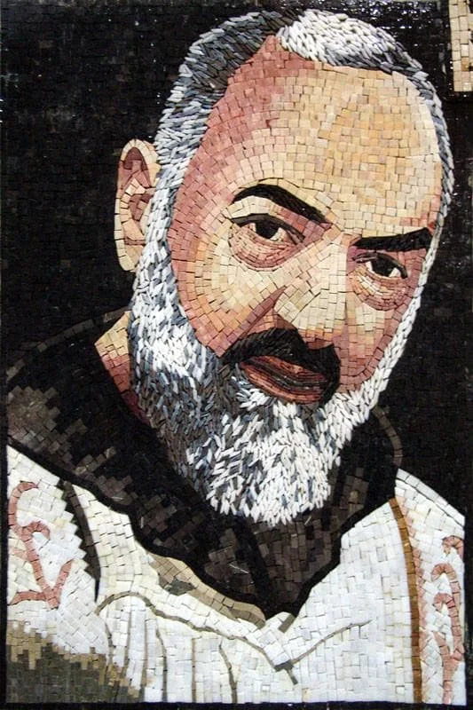 Saint Pio de Pietrelcina Mosaic Art