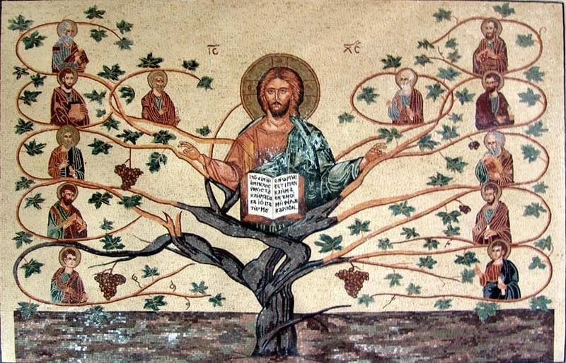 Mosaico del árbol genealógico espiritual