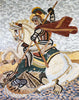 Arte em mosaico de mármore de São Jorge