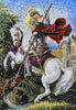 Mosaico de ícones religiosos de São Jorge para igreja