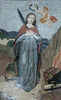 Peintures murales de mosaïques religieuses en pierre
