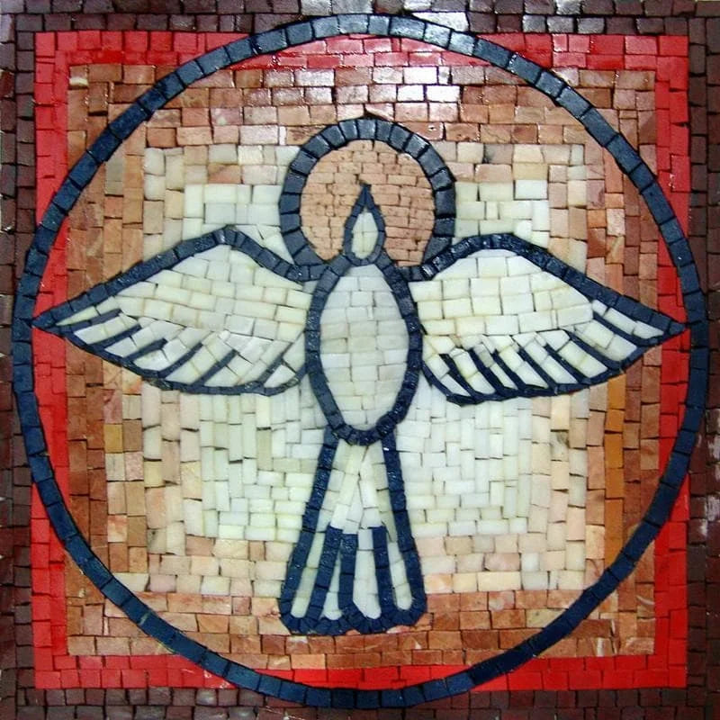 L'accento del mosaico artistico della pietra dello Spirito Santo