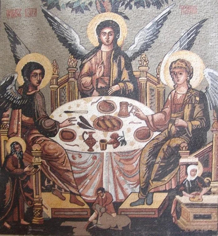Los tres ángeles de Bev Dunbar Mosaic
