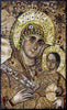 Virgen María y Jesús Mozaique