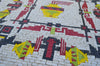 Disegno geometrico astratto del tappeto a mosaico