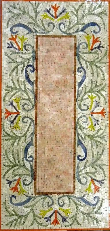 Tappeto Mosaico Fiore Artigianale - Maria