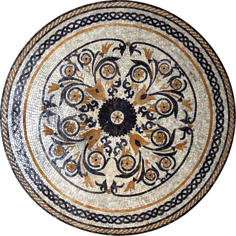 Rondure botaniche decorative - Mosaico Chelsea