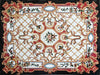 Tappeto a mosaico floreale in mosaico di pietre floreali