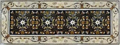 Floral Scrollwork - Marble Mosaic Traditional Rugs - Mesh Backing
