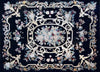 Tapete de azulejo com padrão de mosaico de flores - Si