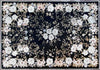 Mosaico de suelo de alfombra de flores
