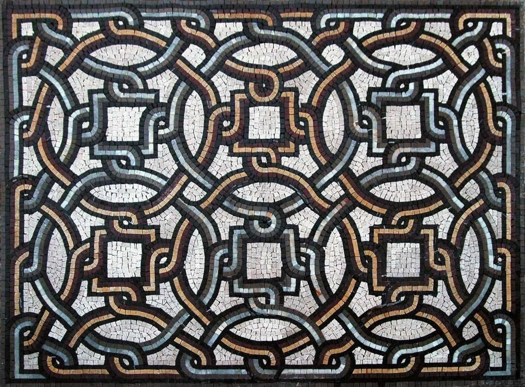 Mosaico de suelo romano geométrico - Suliman