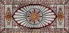 Handmade Mosaic Art Tile Rug Insert