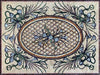 Marble Floor Flower Mosaic - Lelia