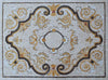 Tapete de área de mosaico - padrão de ópio