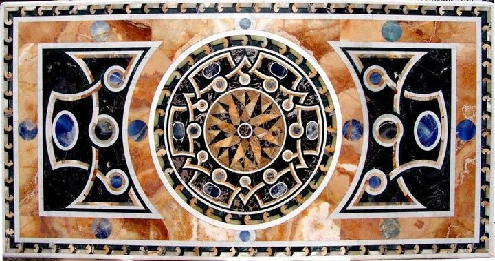 Alineación solar - Obra de mosaico de chorro de agua | Alfombras | Mozaico