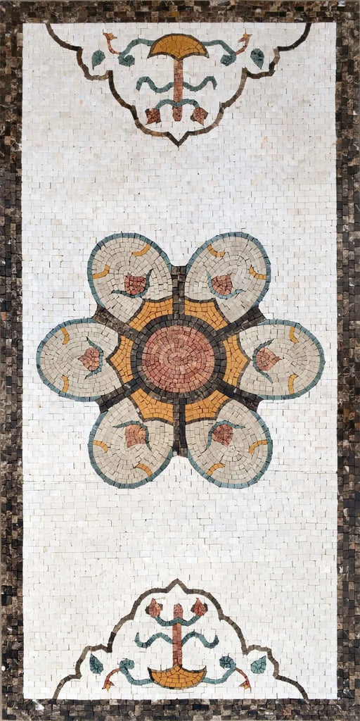 Tappeto Mosaico - Pastella Bianca