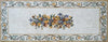Tapis de carreaux de mosaïque Art floral