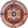 Medaglione da pavimento in pietra naturale - Mosaico Wardia