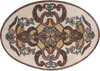 Oval Floor Mosaic - Nisa