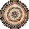 Mosaico de mármol de flor de polígono - Anthia