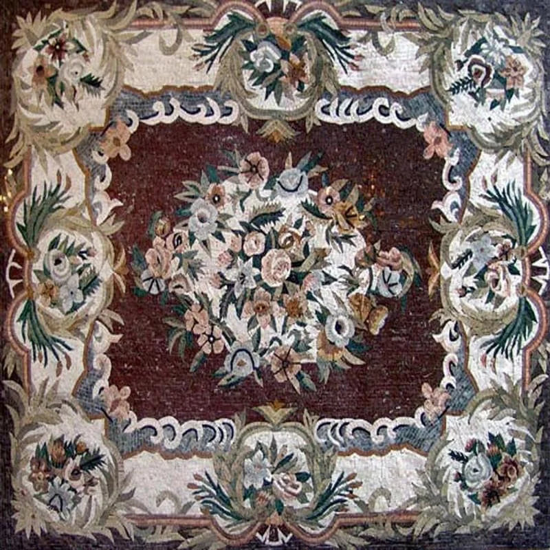 Tappeto rettangolare a mosaico