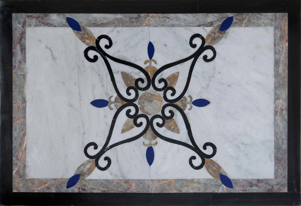 Amrin II - Obra de mosaico de chorro de agua | geométrico | Mozaico