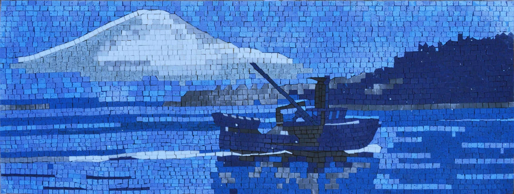 Mosaico abstracto - Escape marino