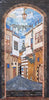 Maisons en mosaïque de pétales - Art de la mosaïque en pierre | Mozaïco