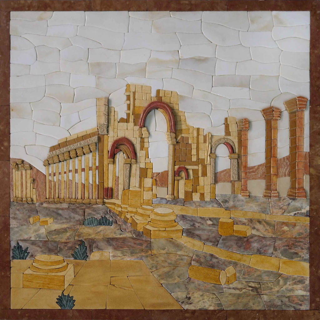 Mosaico antiguo - Ruinas del templo